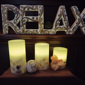 3 piece LED Flameless Candle Set